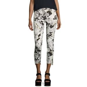 7FAM 7 For All Mankind‎ Size 26 Jeans Floral Ankle Super Skinny Step Hem 428